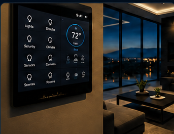 Smart home automation control panel